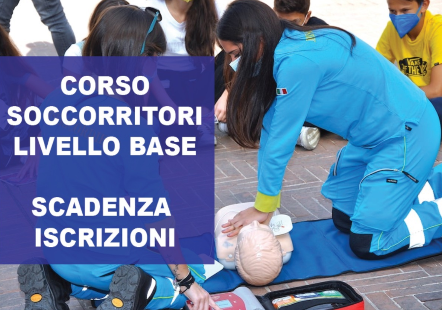 Nuovo Corso Soccorritori Base: ultimo giorno d’iscrizioni!