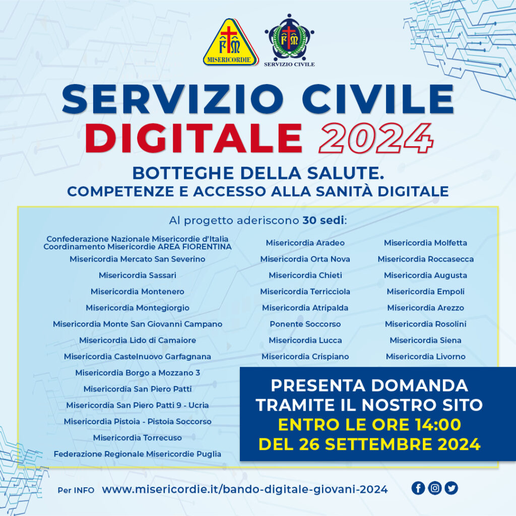 È uscito il nuovo Bando per il Servizio Civile Digitale 2024